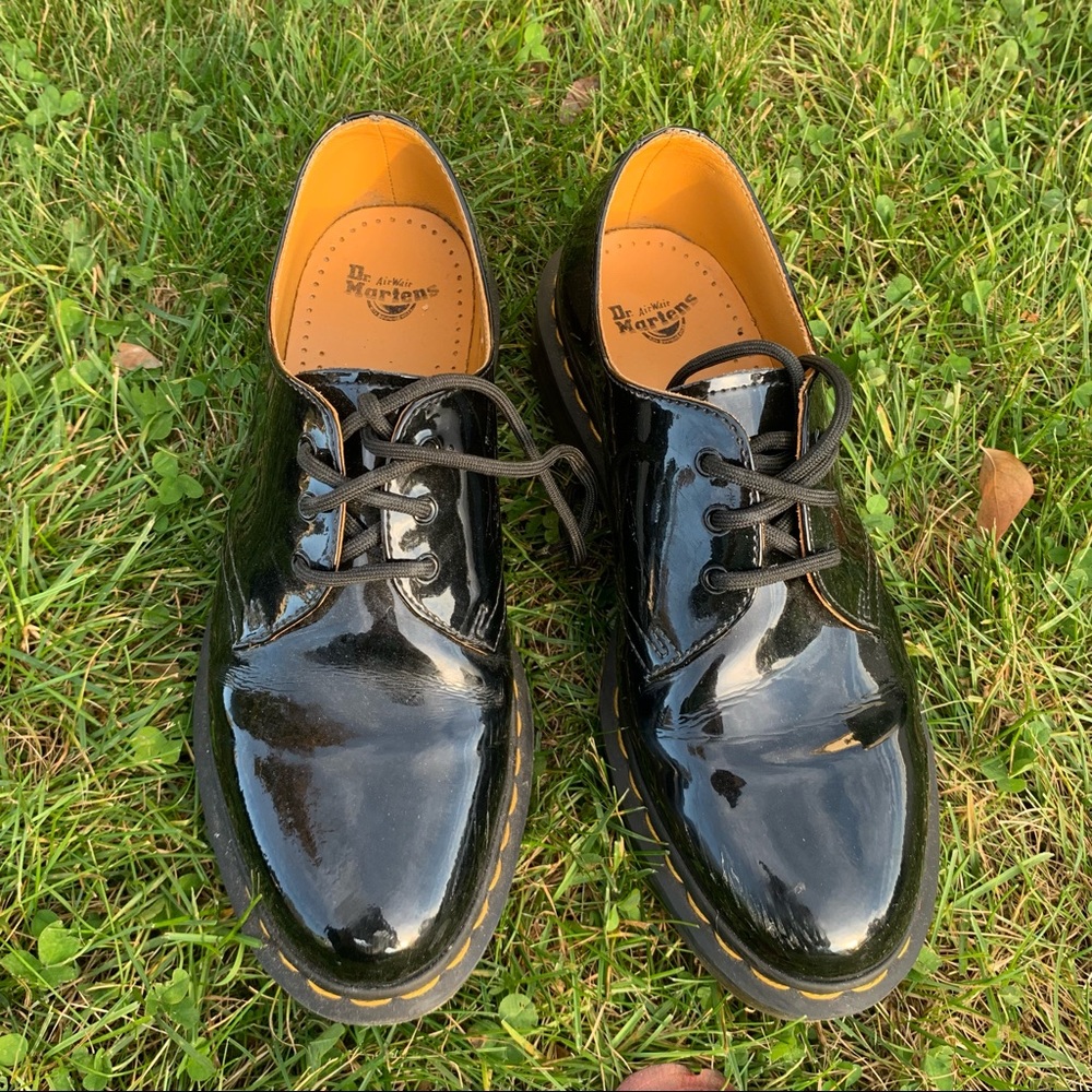 Dr. Martens Black Patent Leather Loafers